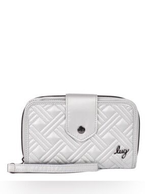 Lug Foxtrot RFID Wristlet Wallet NWT Metallic Silver